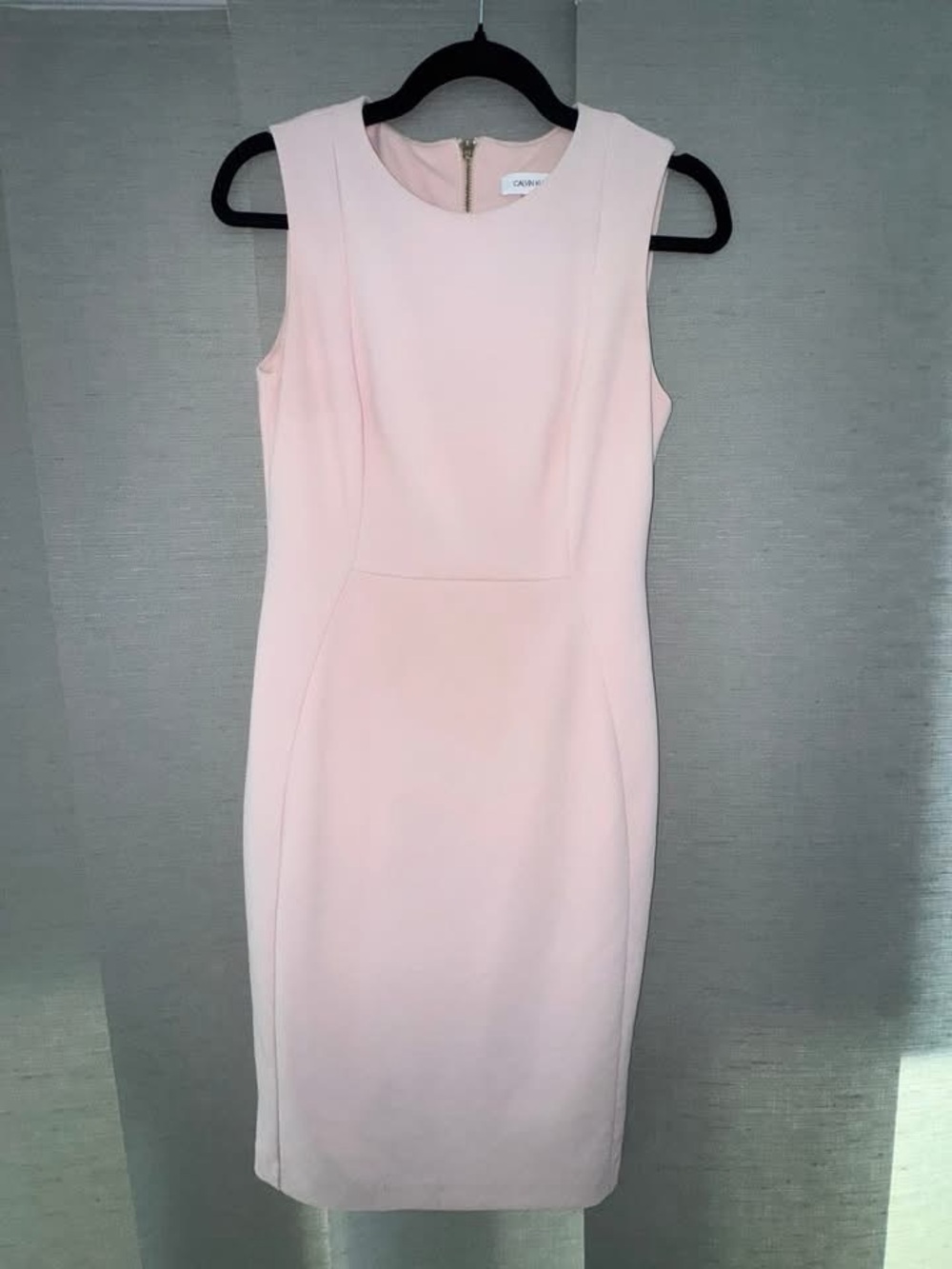 Calvin Klein Light Pink Sleeveless Sheath Dress